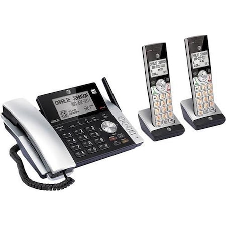 Att Att ATTCL84215 2 - Handset Corded & Cordless Answering System ATTCL84215
